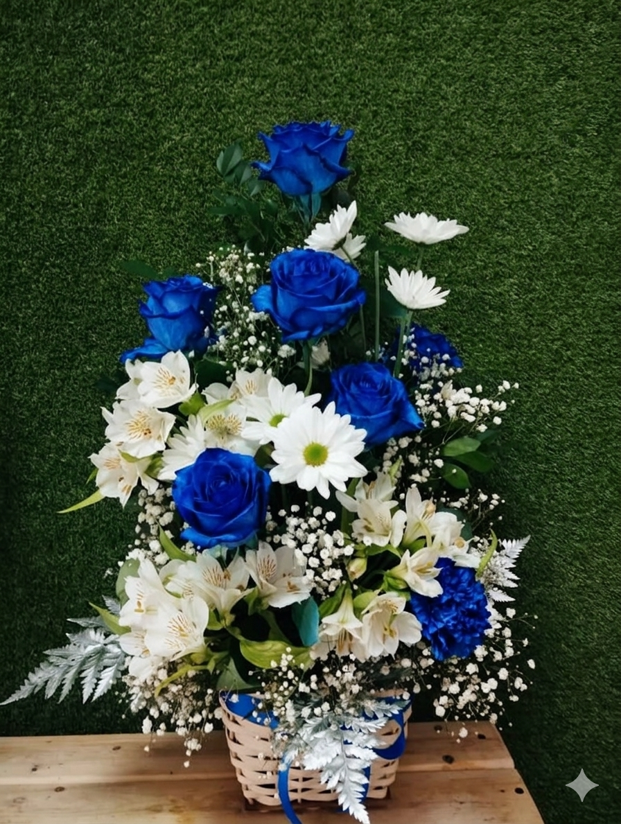 Arreglo Yemayá Floristería Tropicana oscuro